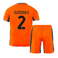 Inter Milan Denzel Dumfries #2 Rezervni Dres za djecu 2023-24 Kratak Rukav (+ Kratke hlače)